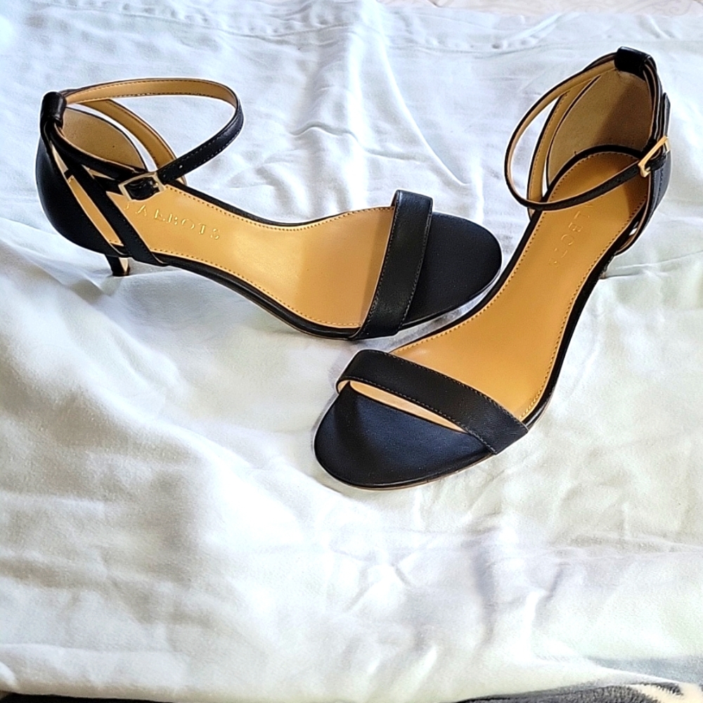 Indigo blue Rosalie strappy heels